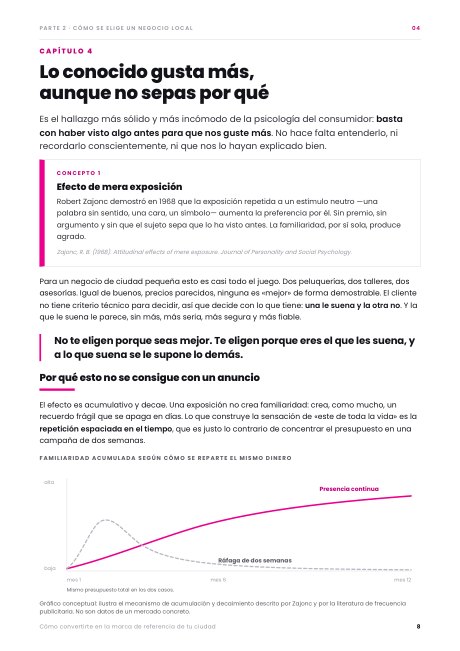 Página sobre el efecto de mera exposición